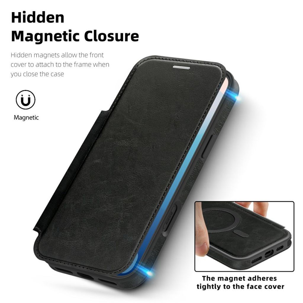 iPhone 17 Pro Max MagSafe Cover with Card Slots - Black