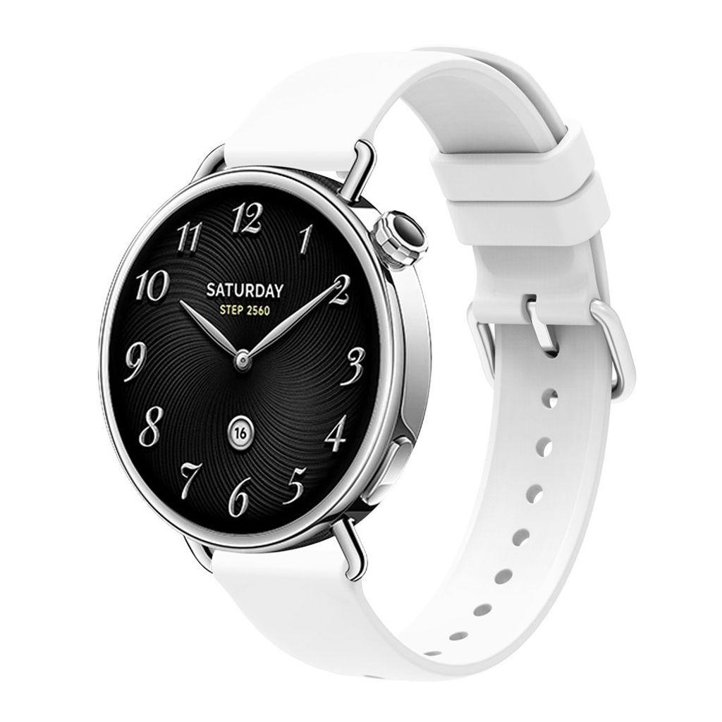 Xiaomi Watch S4 41 mm jne. Kellonranneke, Silikoni - Valkoinen