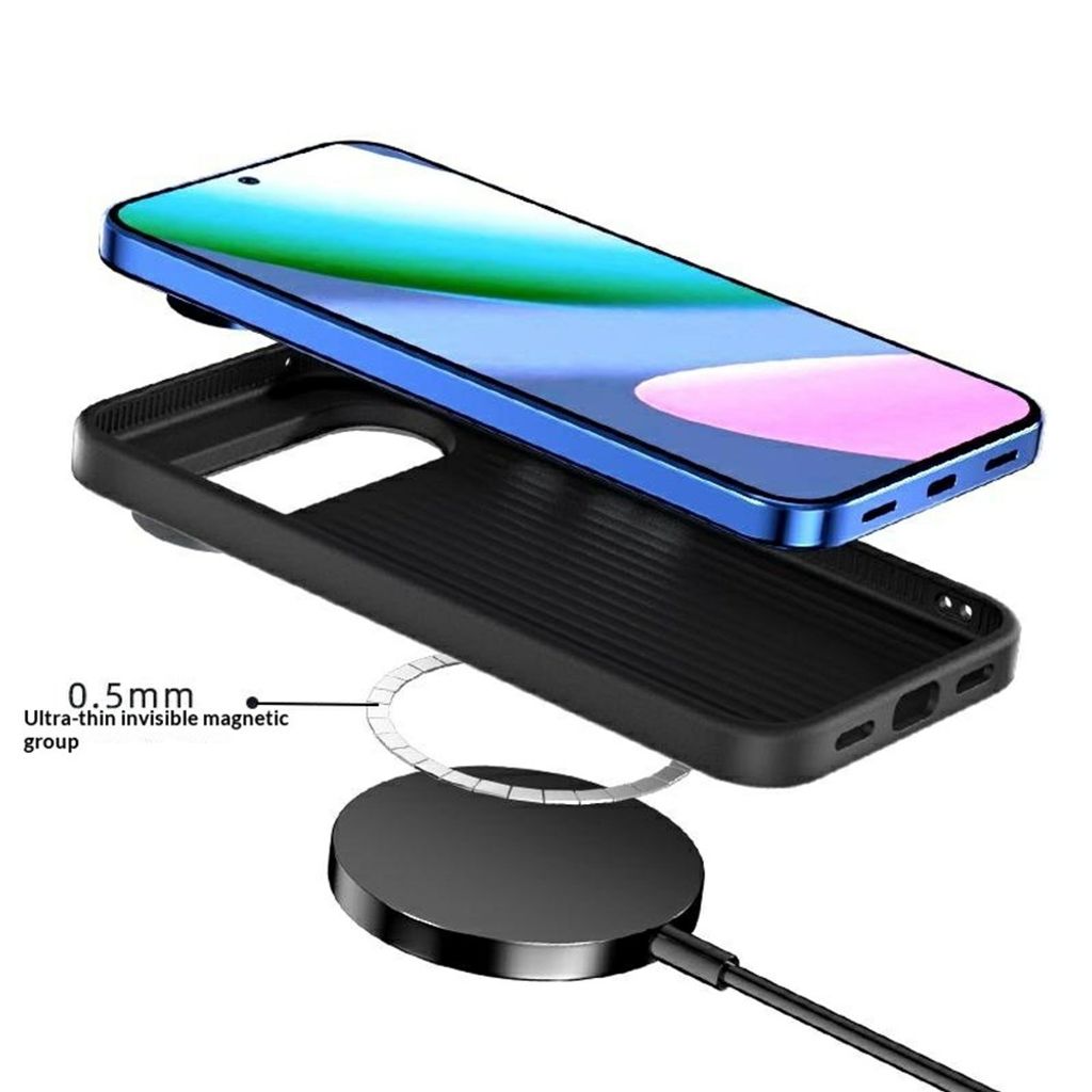 ABEEL Google Pixel 11 Pro MagSafe deksel i karbonfibertekstur - Svart