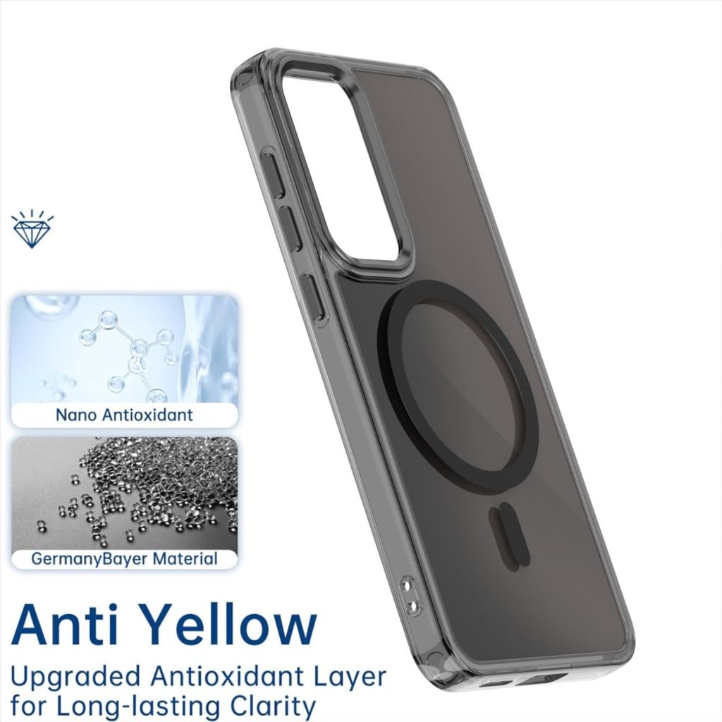 Samsung Galaxy S26 FE Magnetisk Cover Farveskiftende TPU - Sort
