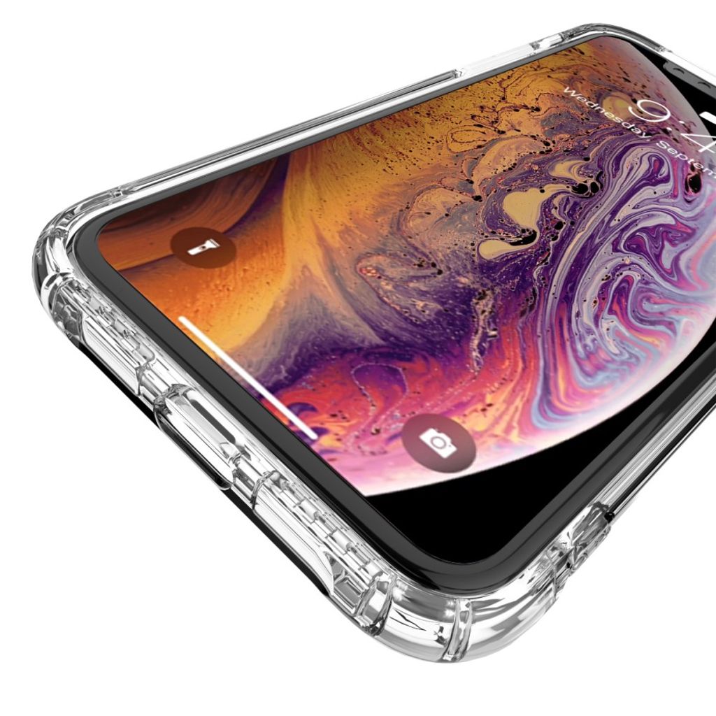 iPhone X/XS Deksel Støtsikker TPU Air Cushion - Gjennomsiktig