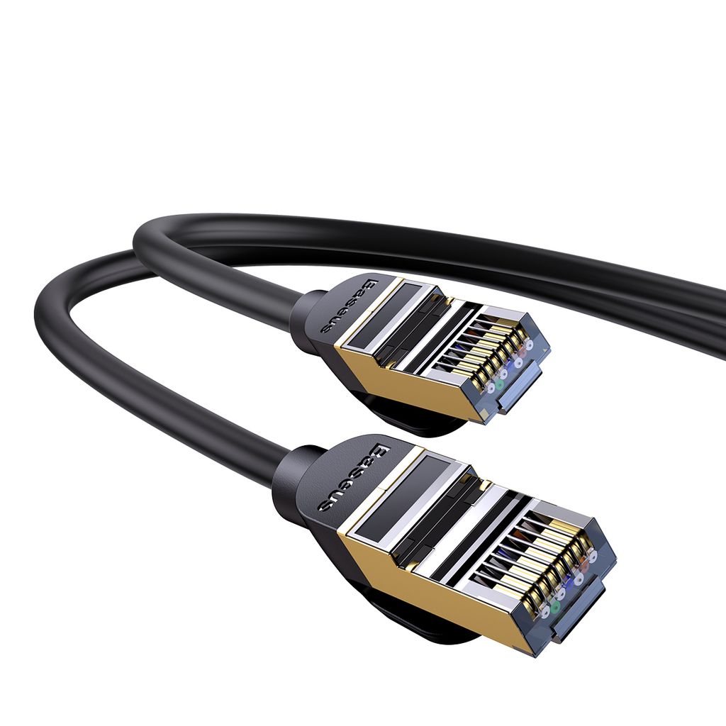 Baseus Speed Seven High Speed RJ45 nettverkskabel 10Gbps 1m svart