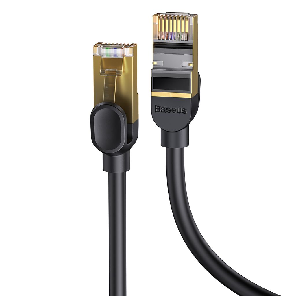 Baseus Speed Seven High Speed RJ45 nettverkskabel 10Gbps 1m svart