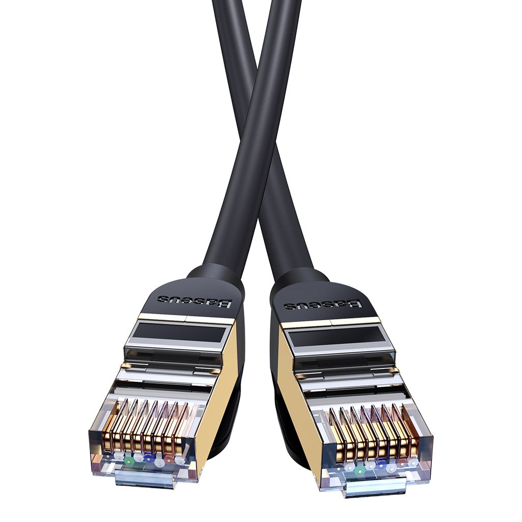 Baseus Speed Seven High Speed RJ45 nettverkskabel 10Gbps 1m svart