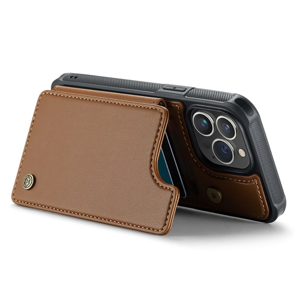 iPhone 13 Pro CASEME C22 Lompakkokuori RFID-estolla - Ruskea