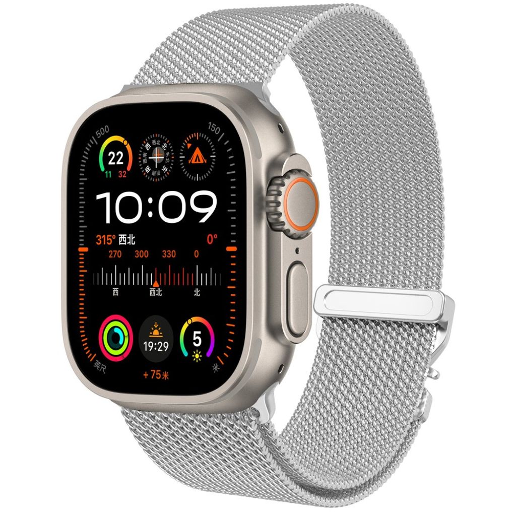 Apple Watch 38/40/41/42mm Milanese Quick Release Urrem - Sølv