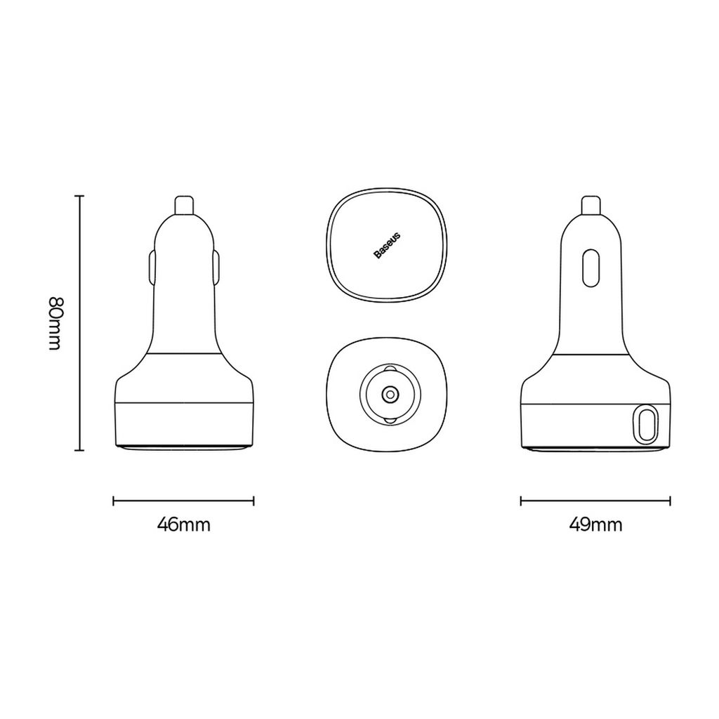 Baseus Enjoyment 2in1 billader 30W svart (CGTX000001)