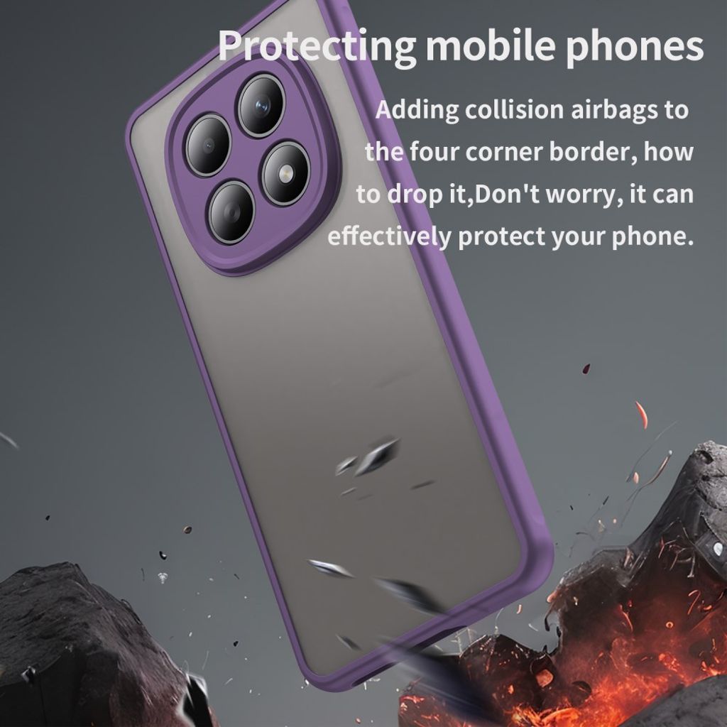 Xiaomi Poco M8 5G/Redmi Note 15 5G/15 4G Skal Stötsäker PC+TPU - Lila