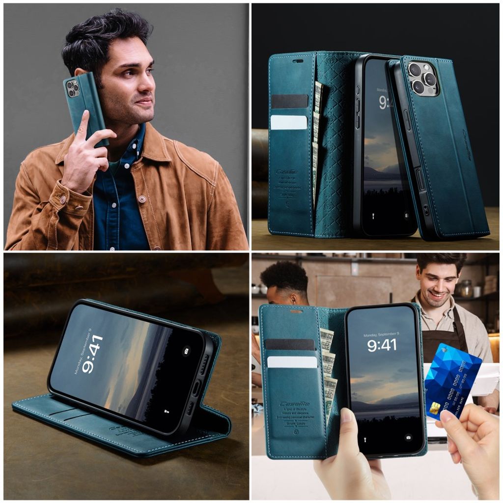 CASEME iPhone 16 Pro Etui med Stativ - Grønn