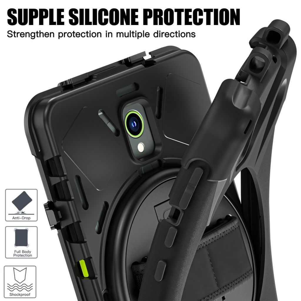 Samsung Galaxy Tab Active5/Active3 Case Kickstand - Black