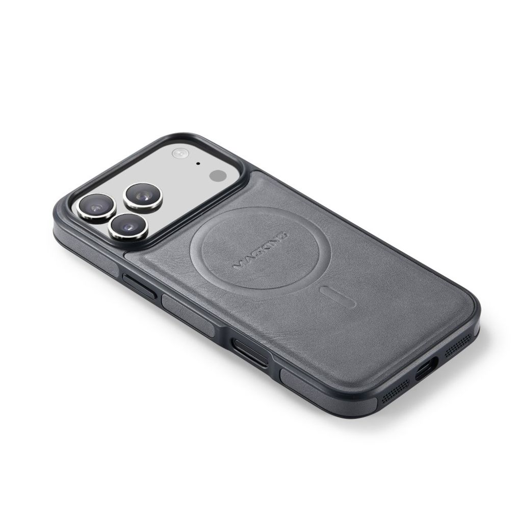 MAGKING K1 iPhone 18 Pro Max / 17 Pro Max MagSafe Deksel i PU-skinn - Grå