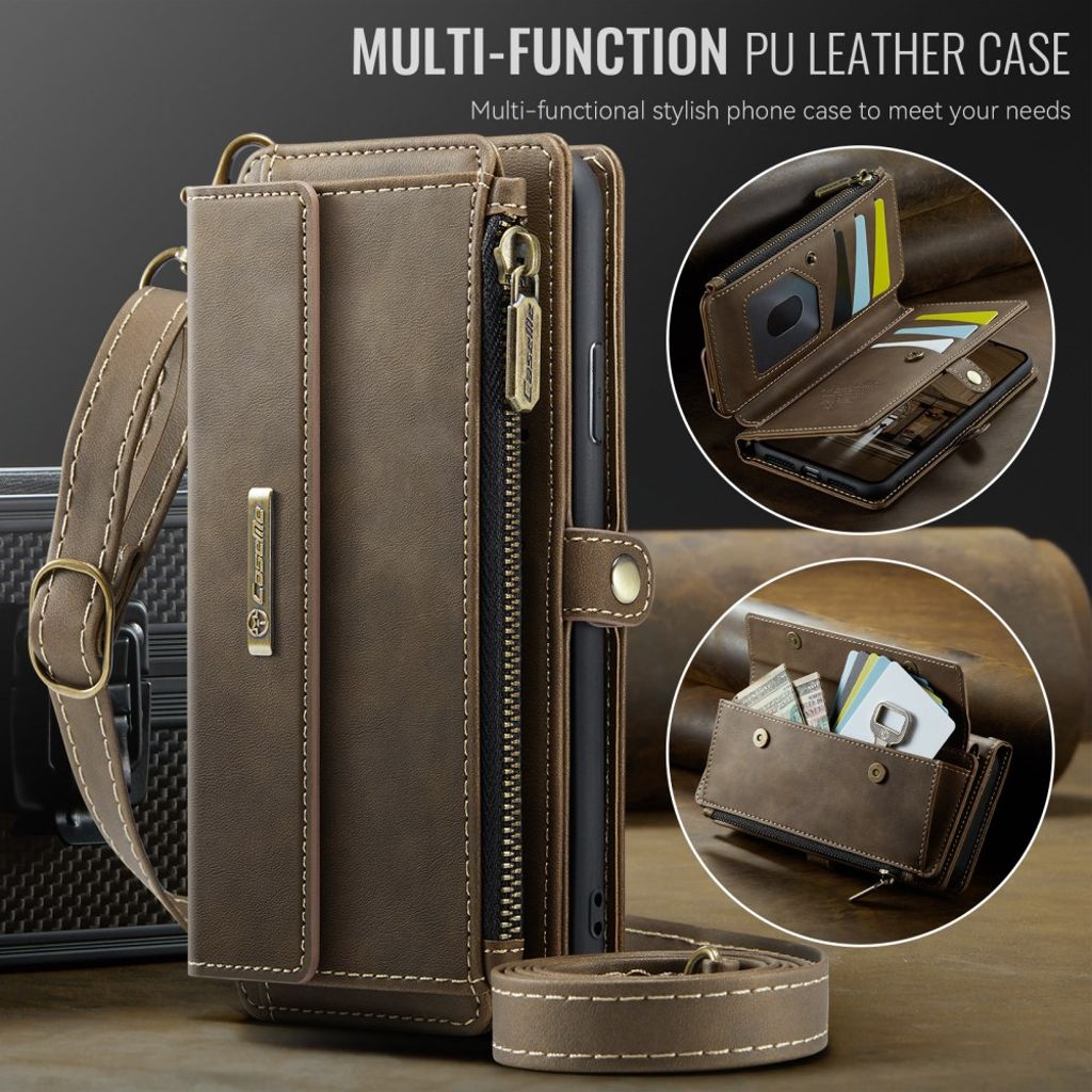 CASEME iPhone 6 Plus / 7 Plus / 8 Plus Kotelo - Ruskea