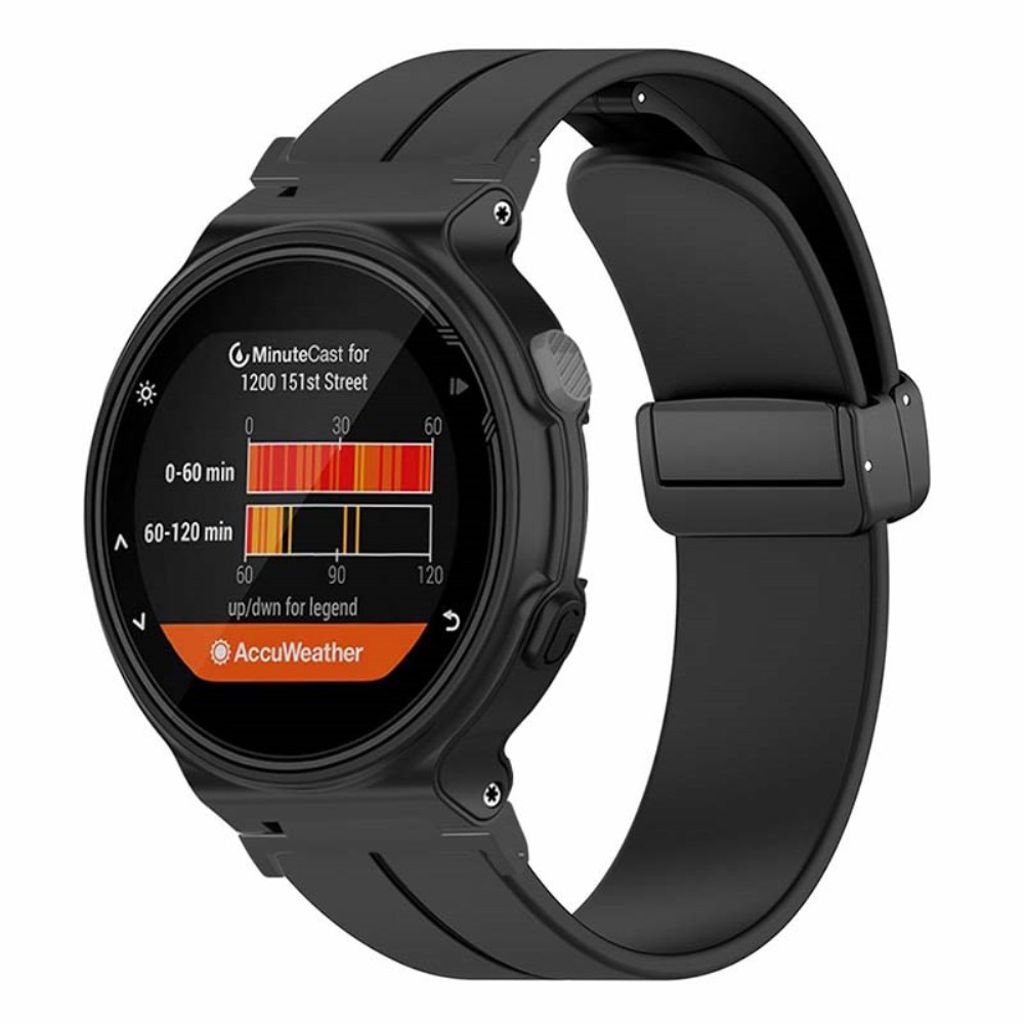 Garmin Forerunner 220/230/235/620/630/735X Silikon Klokkereim - Svart