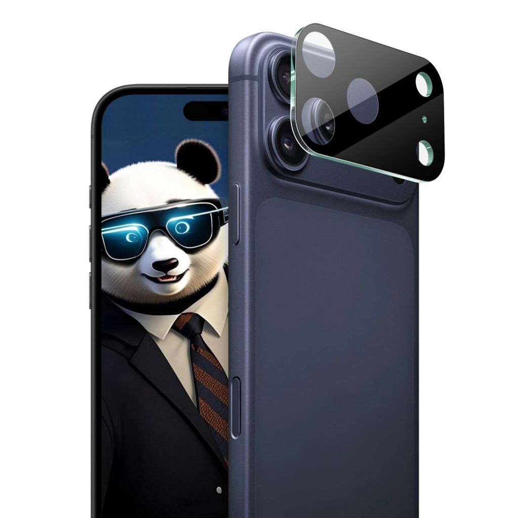 IMAK iPhone 18 Pro Max -linssinsuoja karkaistusta lasista - musta