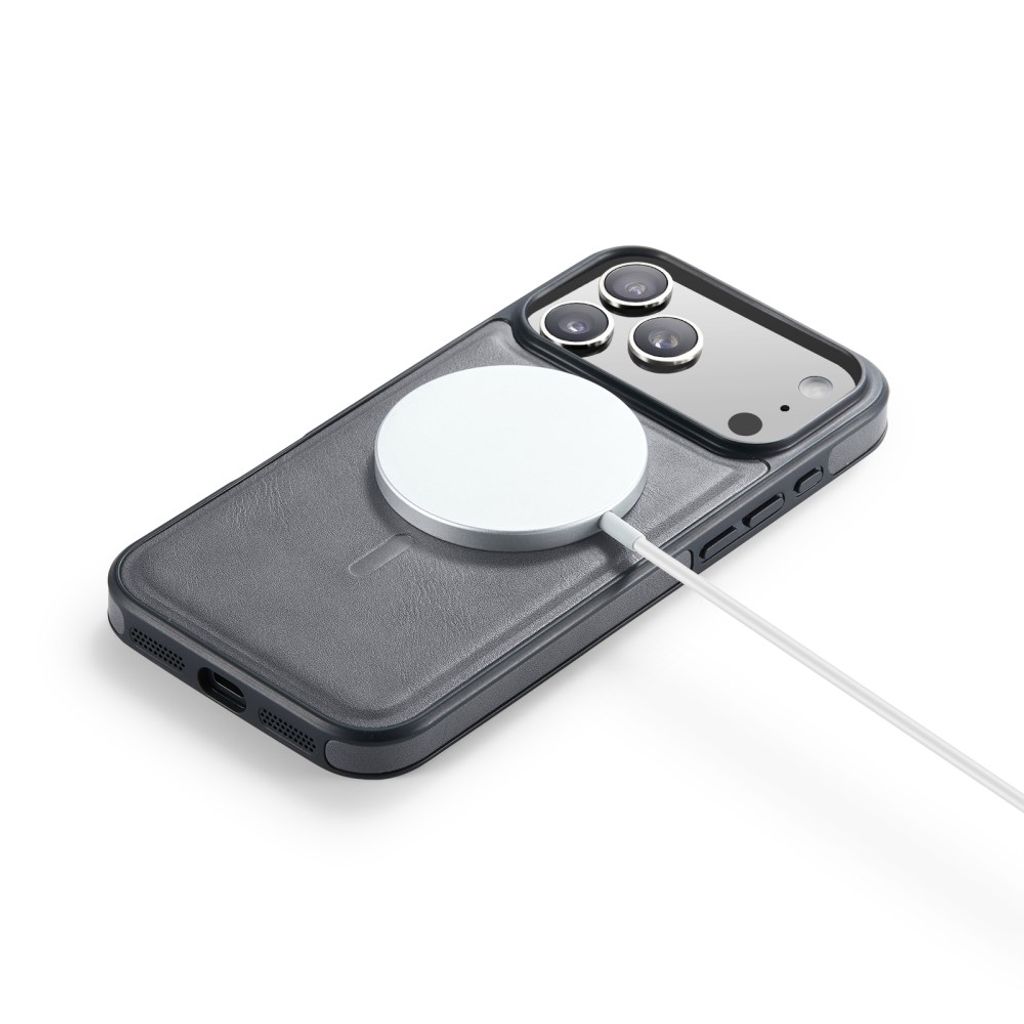 MAGKING K1 iPhone 18 Pro Max / 17 Pro Max MagSafe Deksel i PU-skinn - Grå