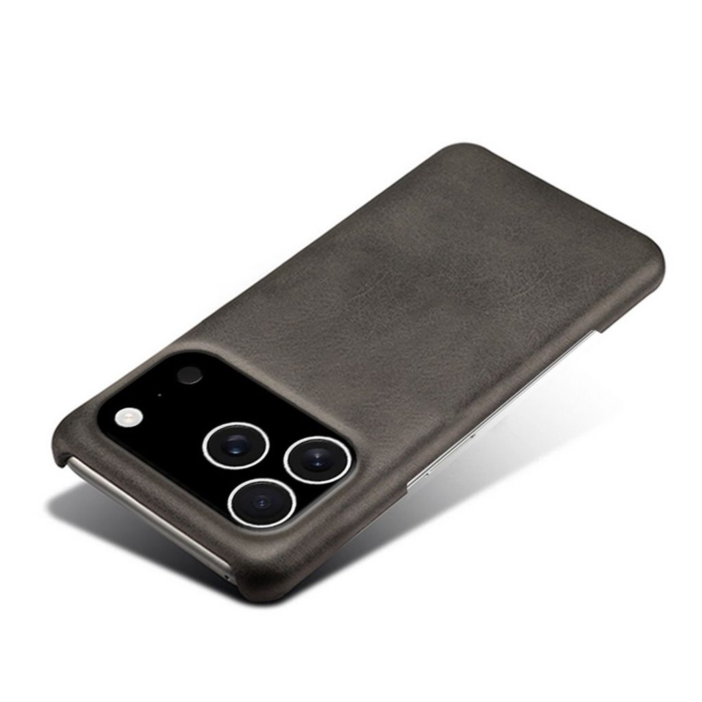 iPhone 18 Pro/17 Pro Deksel i PU-skinn - Svart