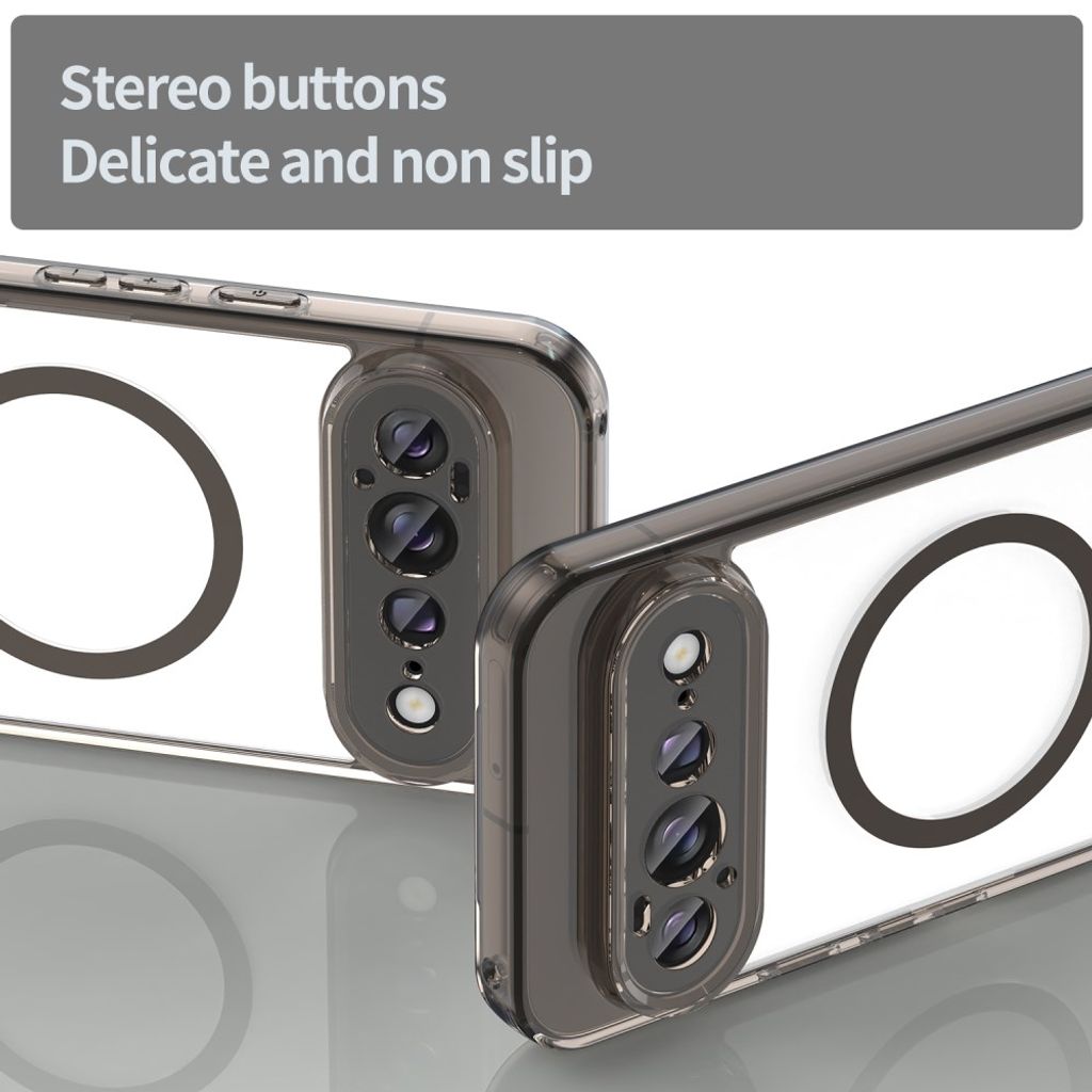 Google Pixel 11 Pro MagSafe Skal - Transparent Svart