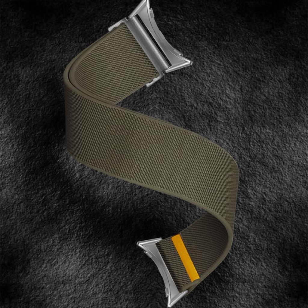 Google Pixel Watch 3 45 mm Kellonranneke, Nylon - vihreä