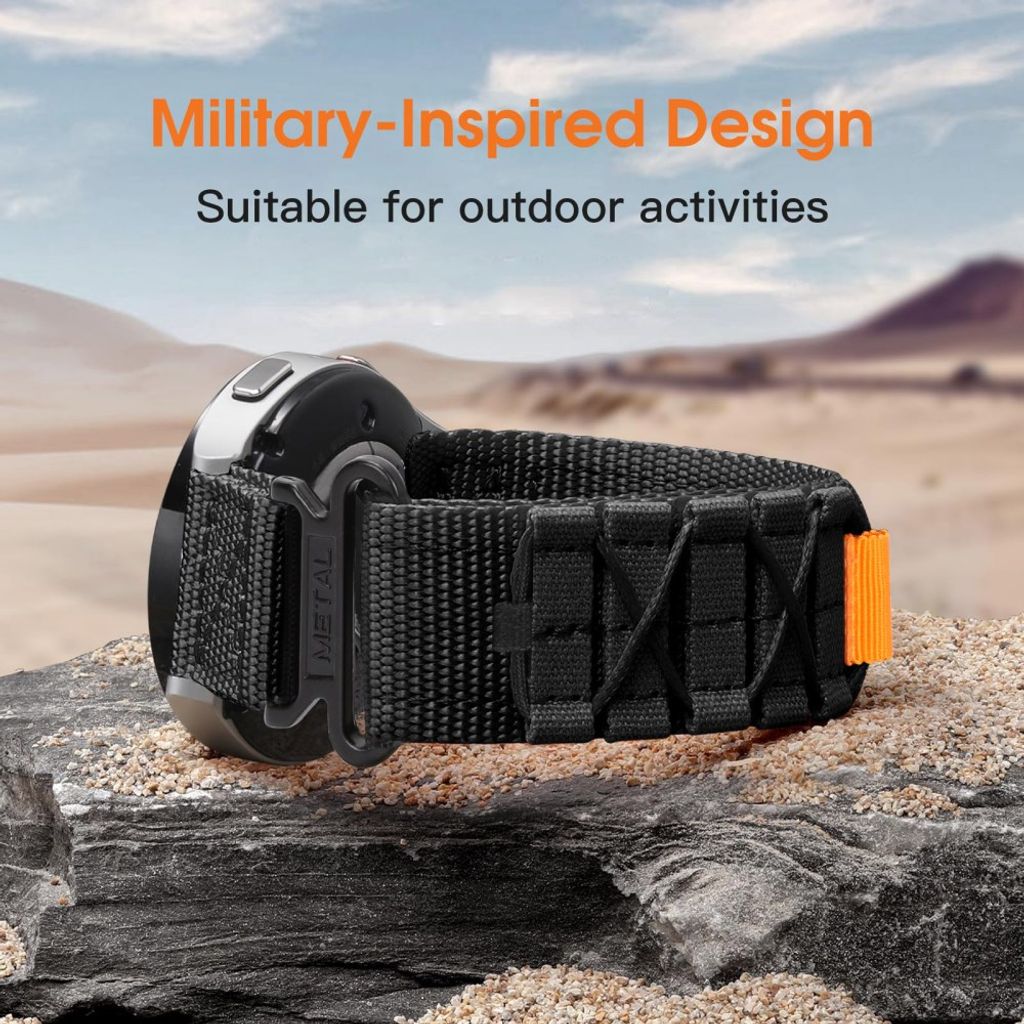 Garmin Fenix 8/Quatix 8/Epix Pro etc Klockarmband – Svart