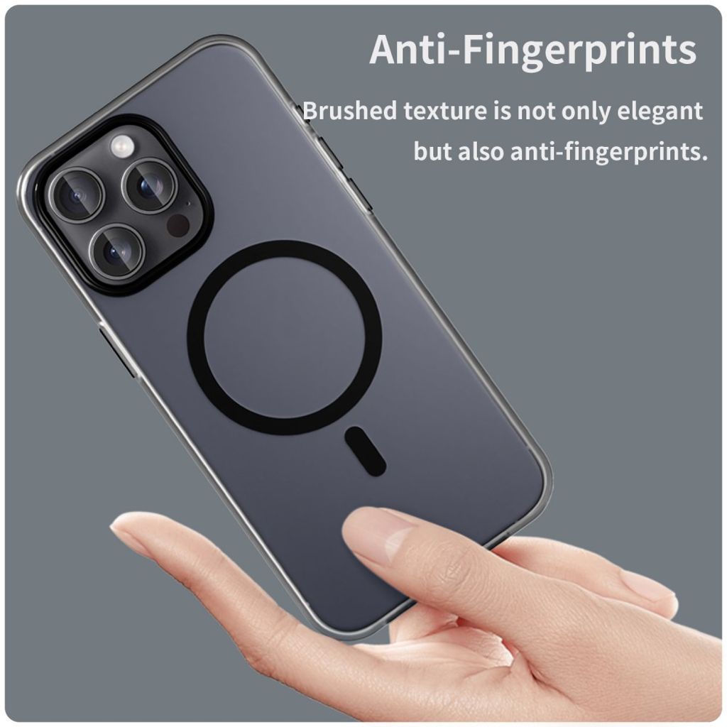 iPhone 15 Pro Max MagSafe Kuori - Musta