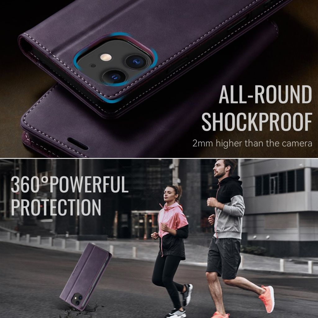 CASEME iPhone 12 Mini Cover with Card slots - Purple