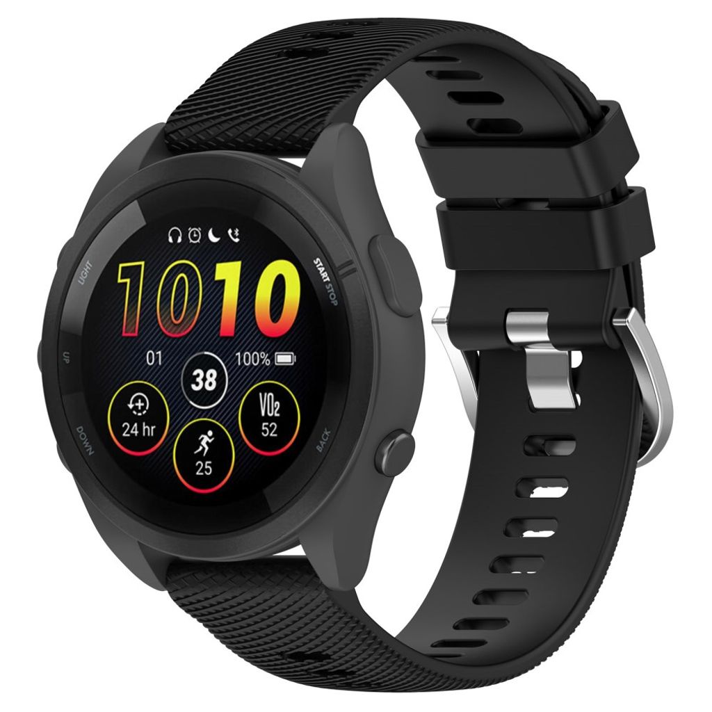 Garmin Forerunner 265 klokkerem i silikon - svart