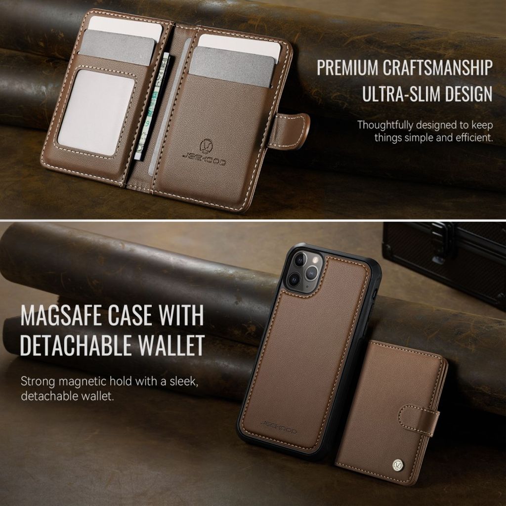 JEEHOOD iPhone 11 Pro Cover med MagSafe - Brun