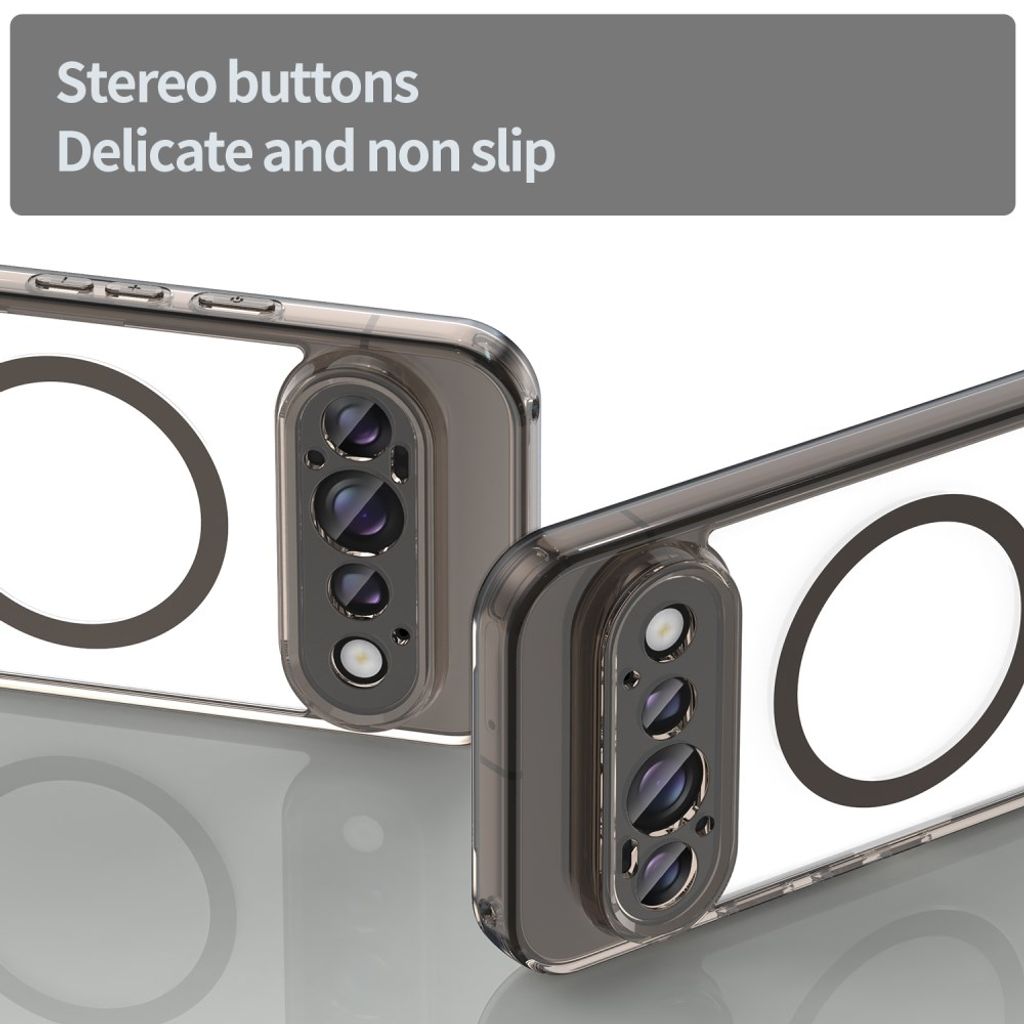 Google Pixel 11 MagSafe Skal - Transparent Svart