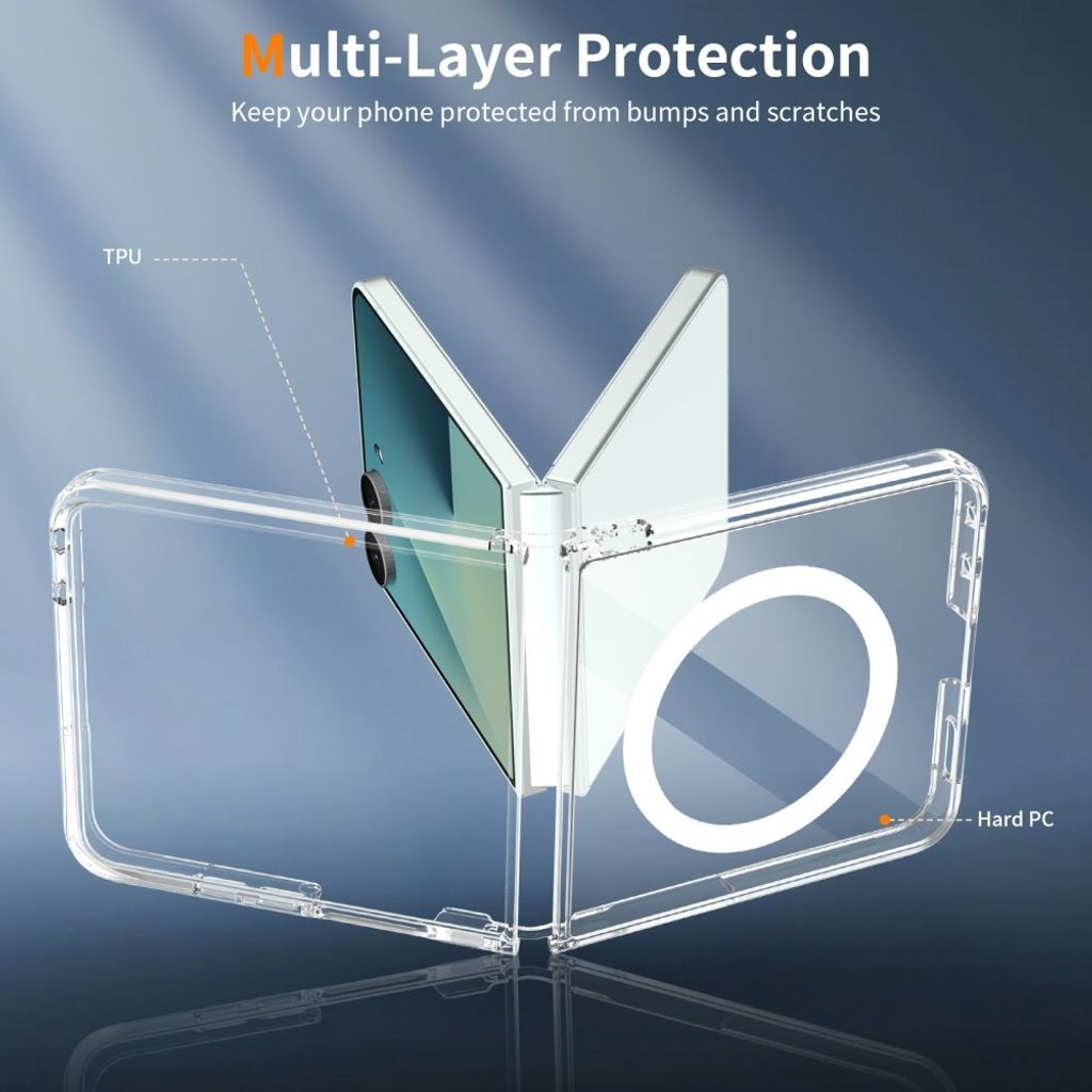 Samsung Galaxy Z Flip8 MagSafe Cover - Gennemsigtig