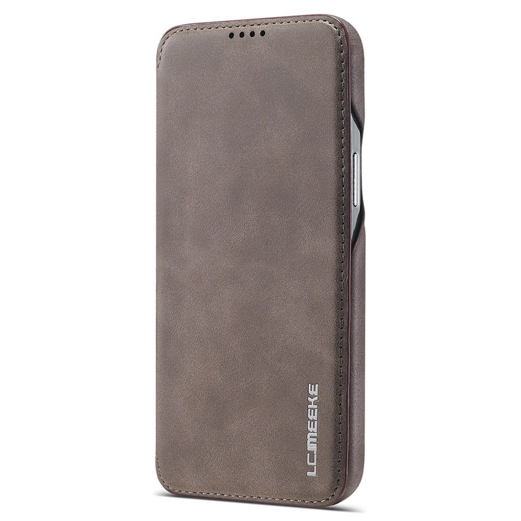 LC.IMEEKE iPhone 13 Mini PU Leather Cover Card Slot – Coffee