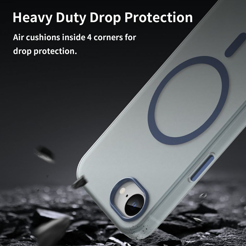 iPhone 16e Kuori MagSafe-yhteensopiva Ohut – Tummansininen