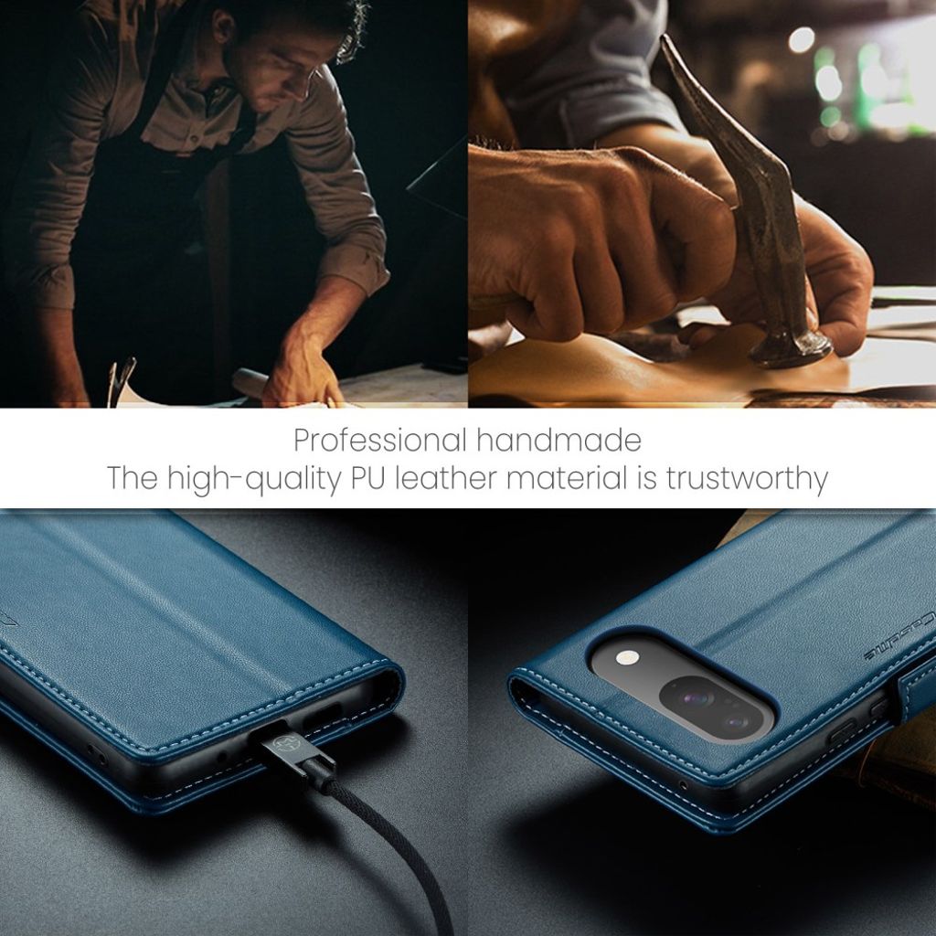 CASEME Google Pixel 10 Pro / 10 / 9 Pro / 9 Kotelo Korttipaikka - Sininen
