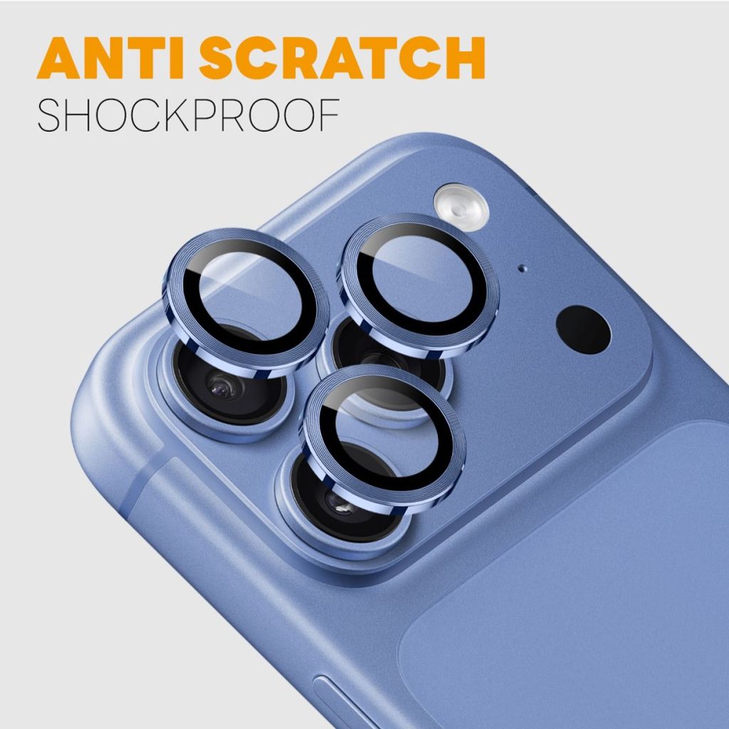 NORTHJO iPhone 18 Pro/18 Pro Max -suojakalvo karkaistusta lasista - sininen