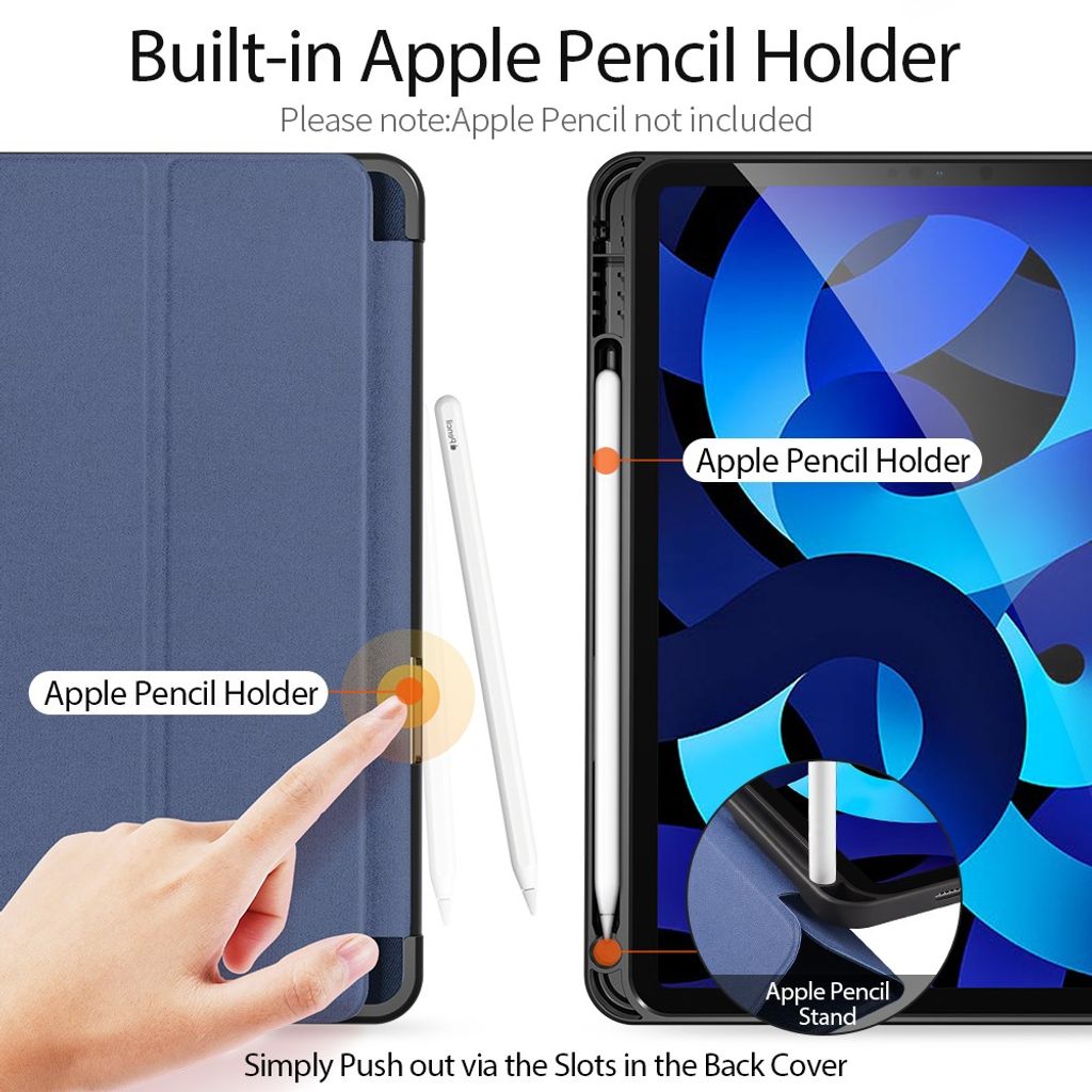Dux Ducis iPad Air 11"/10.9"/Pro 11" Tri-fold etui - Blå