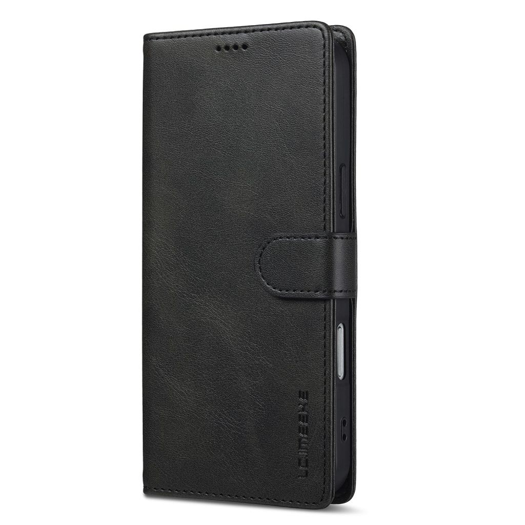 LC.IMEEKE iPhone 17 Pro Max Wallet Cover with Stand - Black