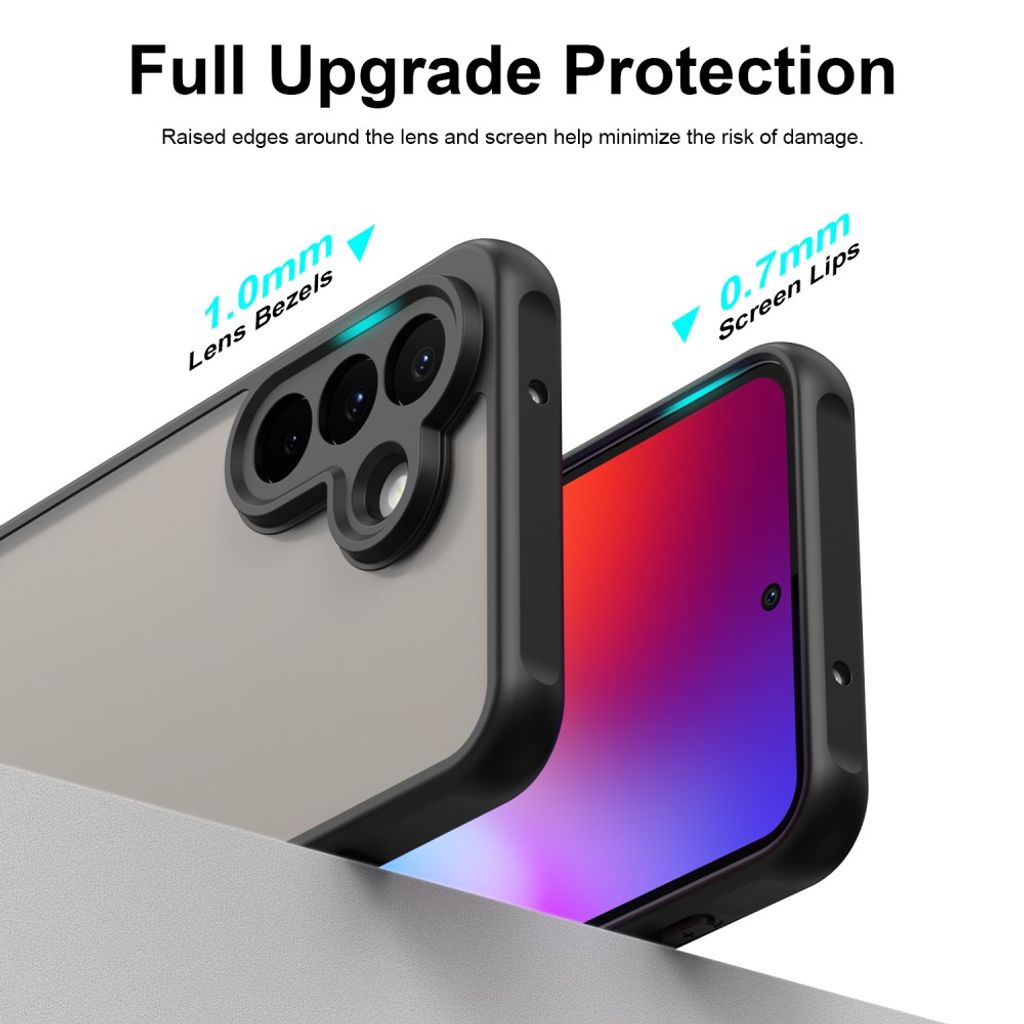 Samsung Galaxy A27 5G kuori mattapintaisella takapuolella - musta