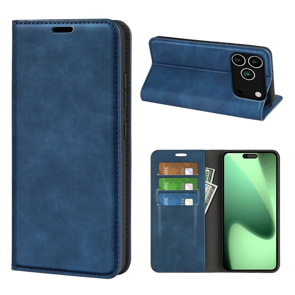 iPhone 18 Pro/17 Pro Lompakkokotelo - Sininen