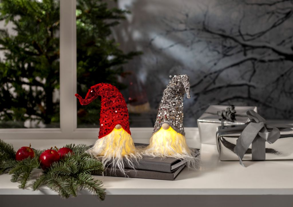 Batteridrevet dekorativ figur Joylight - LED lysende julemand