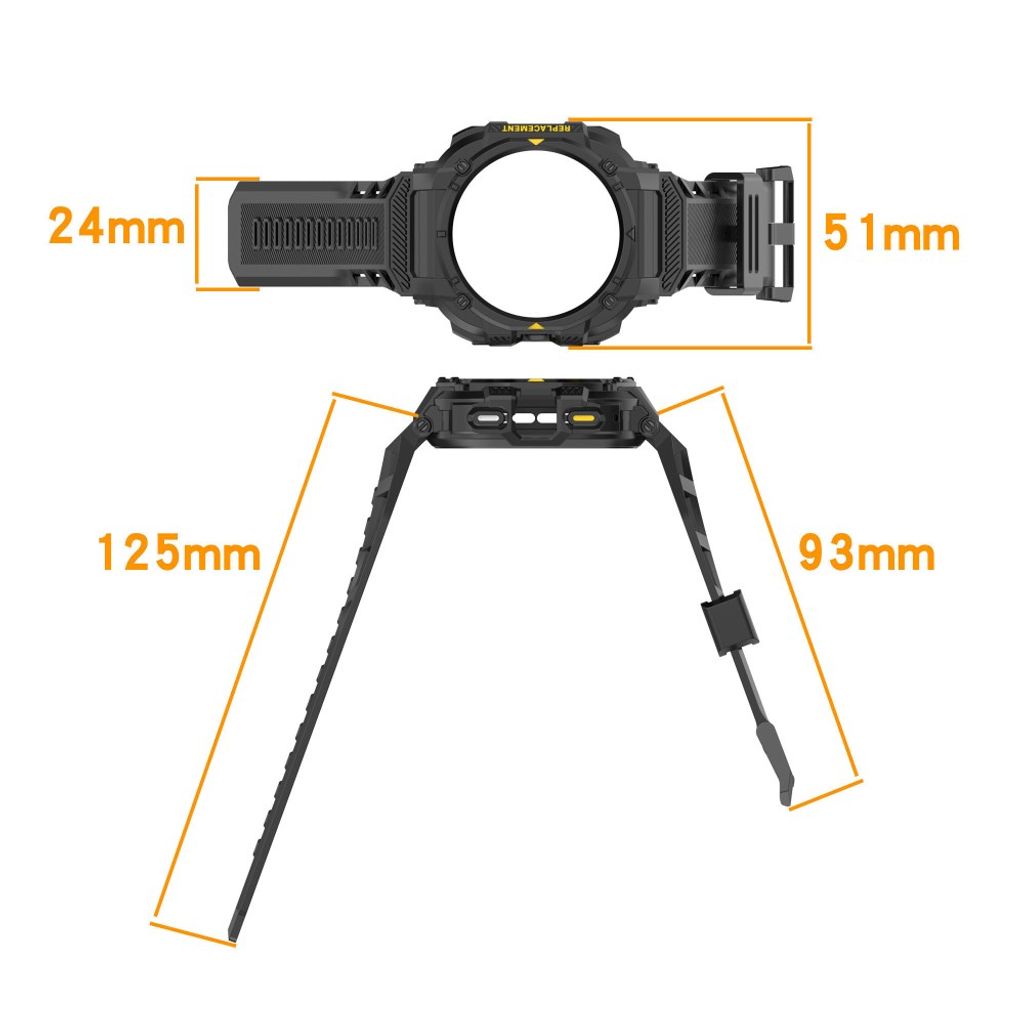 Samsung Galaxy Watch Ultra/Ultra2 silikon klokkerem med deksel - Starlight