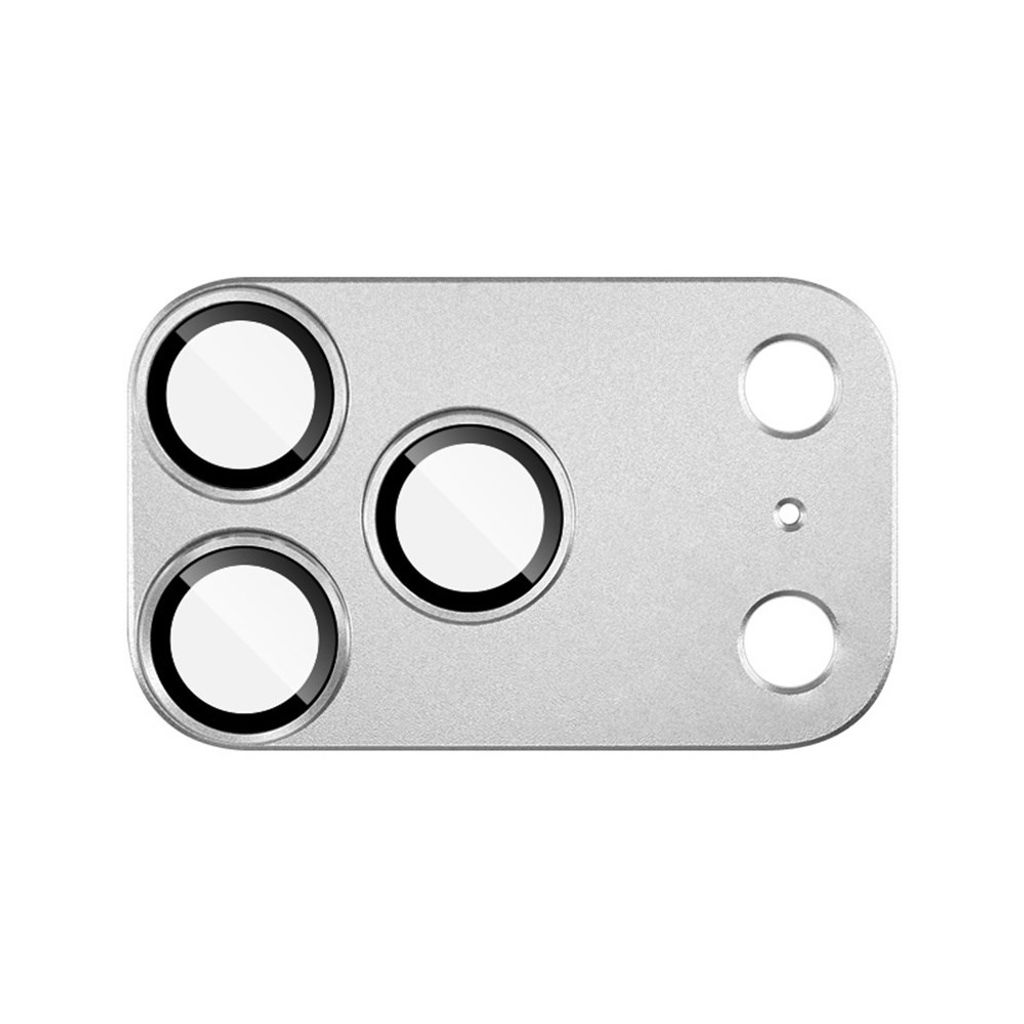 IMAK iPhone 18 Pro -linssinsuoja karkaistusta lasista/metallista - hopea