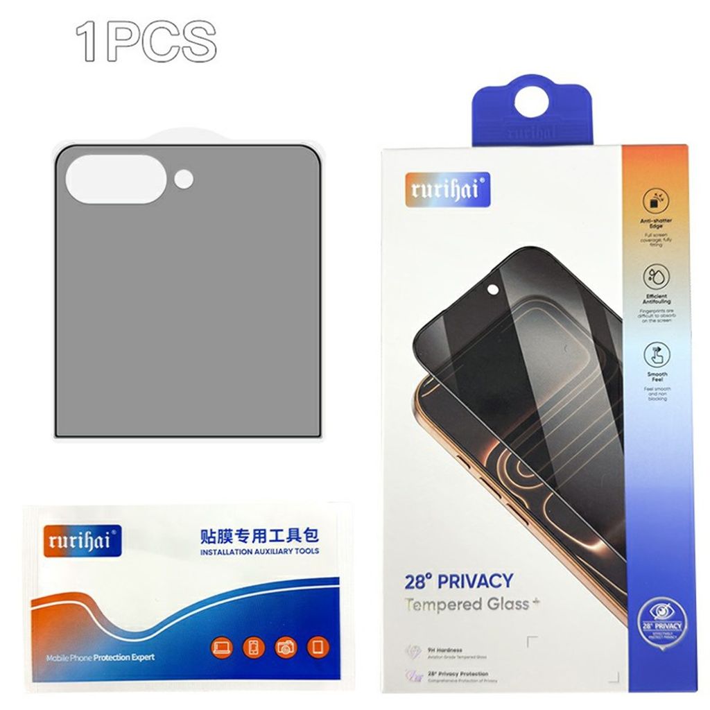 Samsung Galaxy Z Flip8 Privacy Skärmskydd Aluminium-Silikonglas