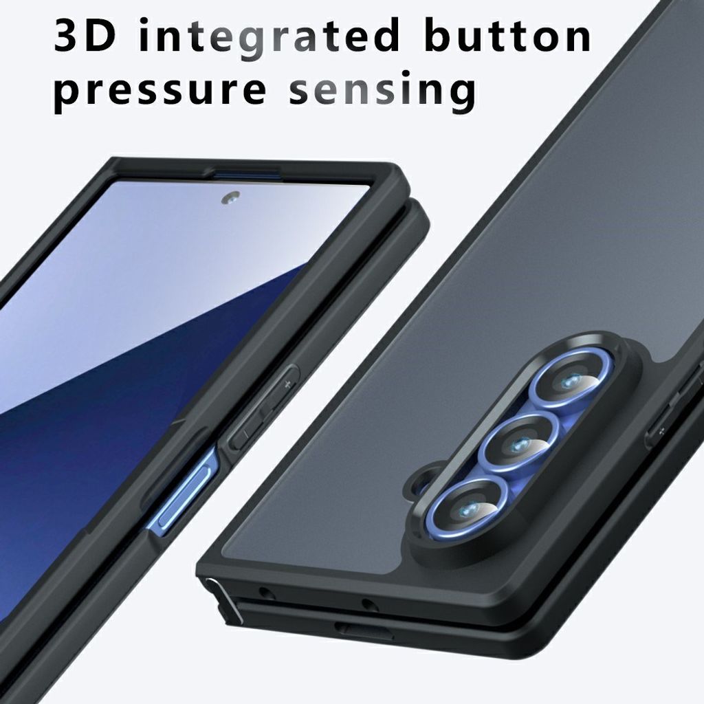 Samsung Galaxy Z Fold8 Ultra Stødsikkert Cover - Gennemsigtig sort