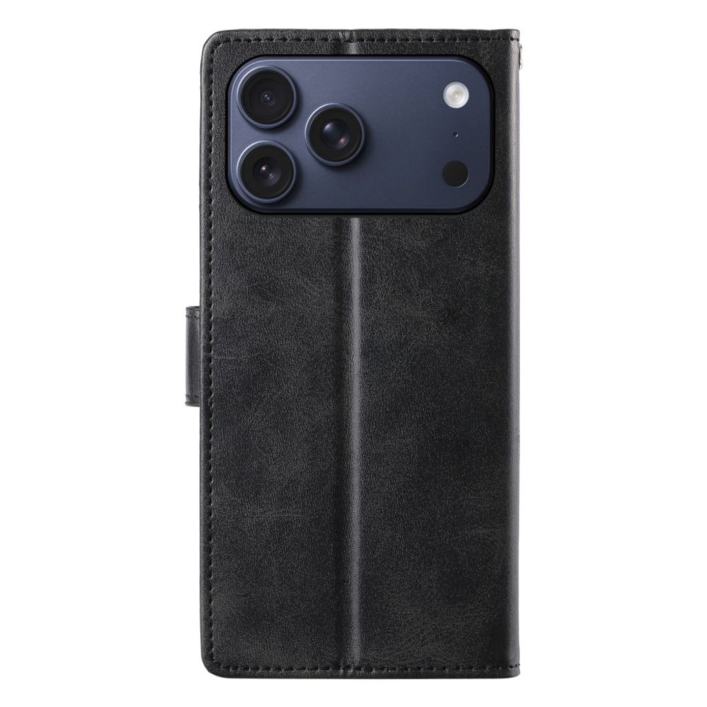 iPhone 18 Pro Max/17 Pro Max Lompakkokotelo jalustalla - Musta