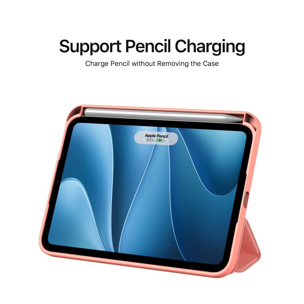 DUX DUCIS iPad Mini (2026) Tri-Fold Kuori - Vaaleanpunainen