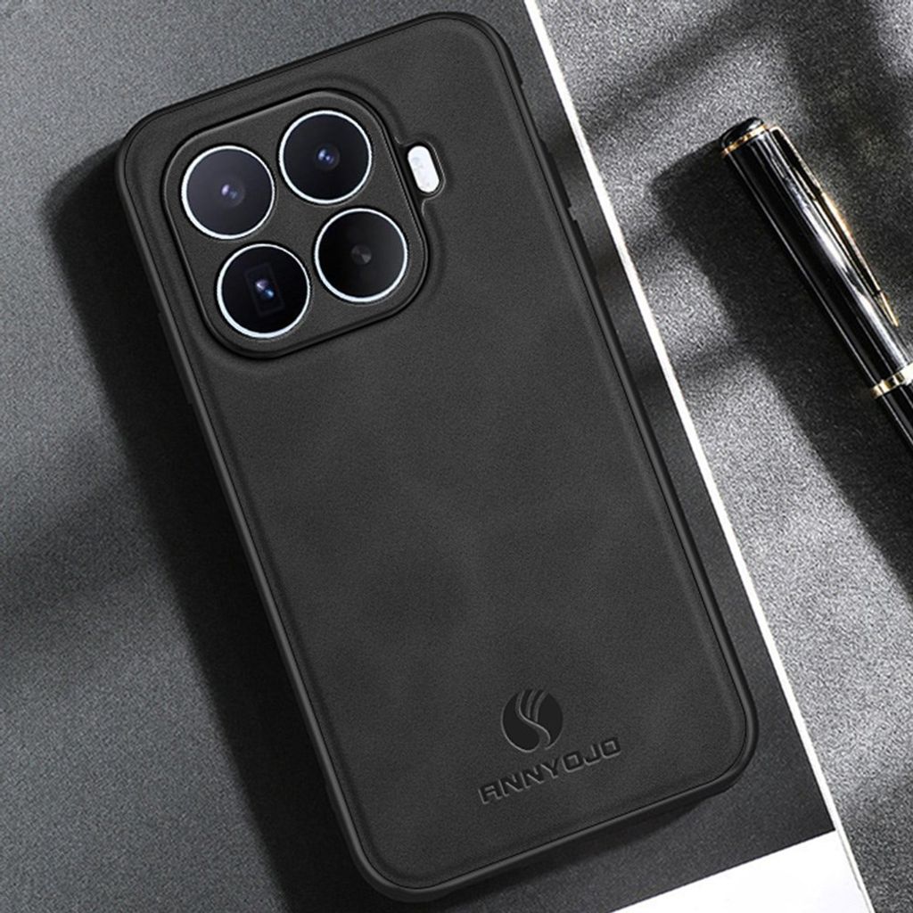 ANNYOJO Xiaomi 17T Pro Skal med baksida i PU-läder - Grå
