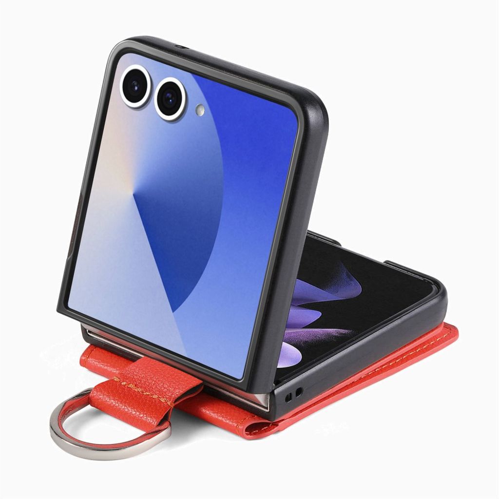 Samsung Galaxy Z Flip7 5G cover med ringholder - Orange
