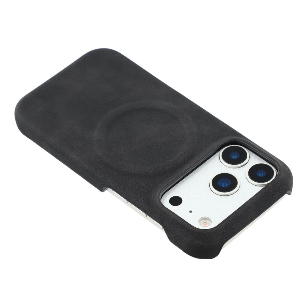iPhone 18 Pro/17 Pro MagSafe Deksel i PU-skinn - Svart