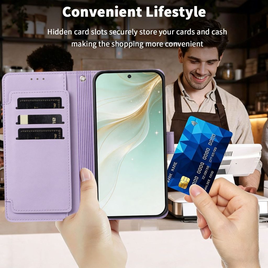 Xiaomi 17T Lompakkokotelo käsihihnalla - Vaaleanvioletti