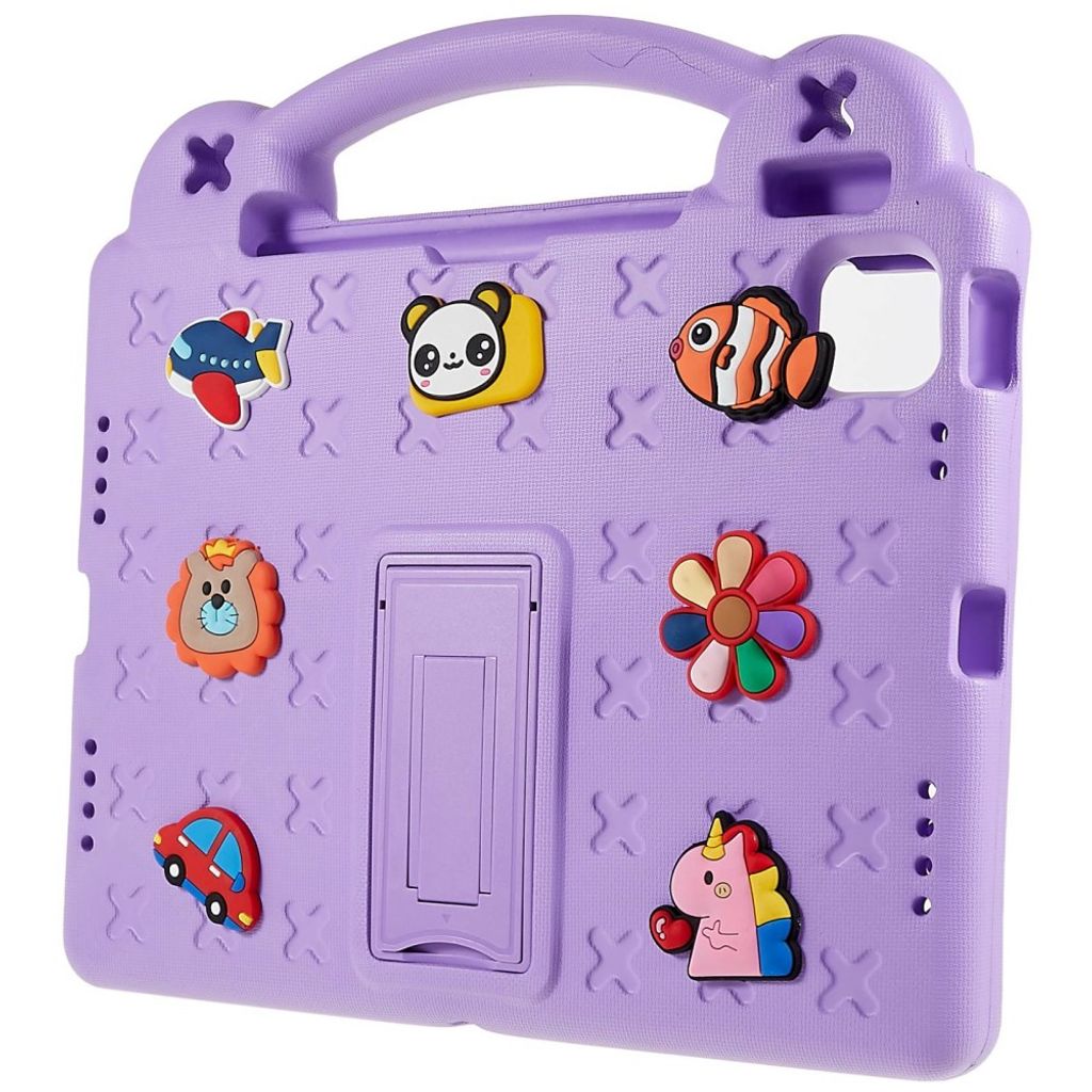 iPad A16 11" 2025/10.9" 2024 Børnecover med standfunktion - Lilla