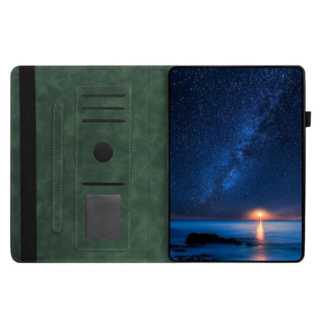 Samsung Galaxy Tab A11 / A9 Etui i PU-skinn - grønn